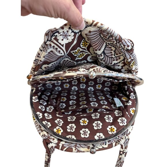 Vera Bradley Floral Kiss Lock Satchel Handbag Medium SKU 8234 - Picture 13 of 14